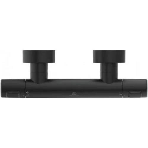Ideal Standard CeraTherm T25 Baterie dus cu termostat, negru mat (silk black)
