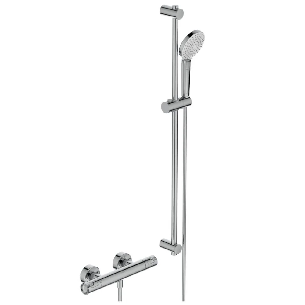 Ideal Standard CeraTherm T50 Baterie dus cu termostat si set dus cu bara H90 cm
