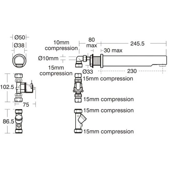 Ideal Standard Sensorflow 21 Robinet lavoar cu senzor, 23 cm