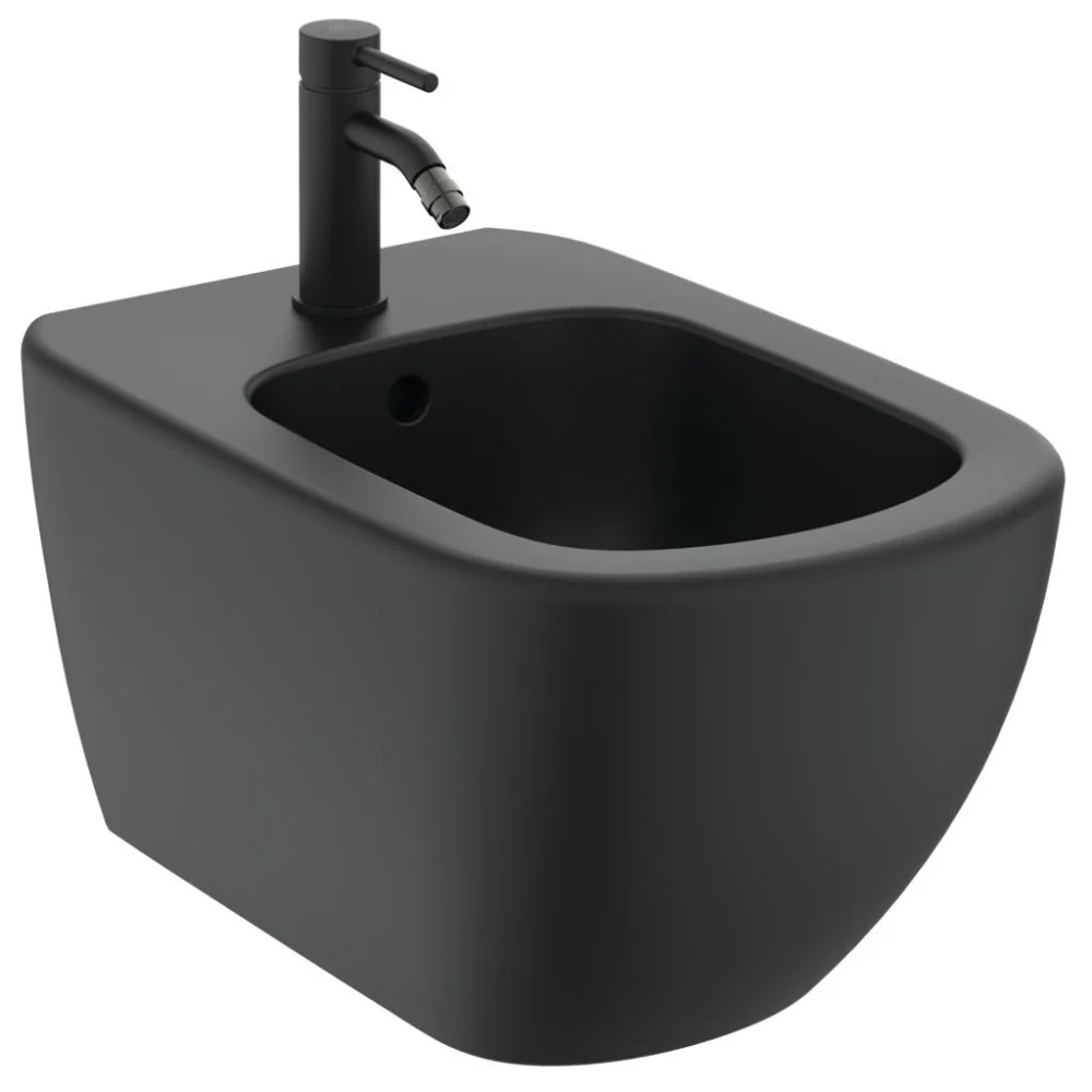 Ideal Standard Tesi Bideu suspendat, 36x53 cm, negru mat