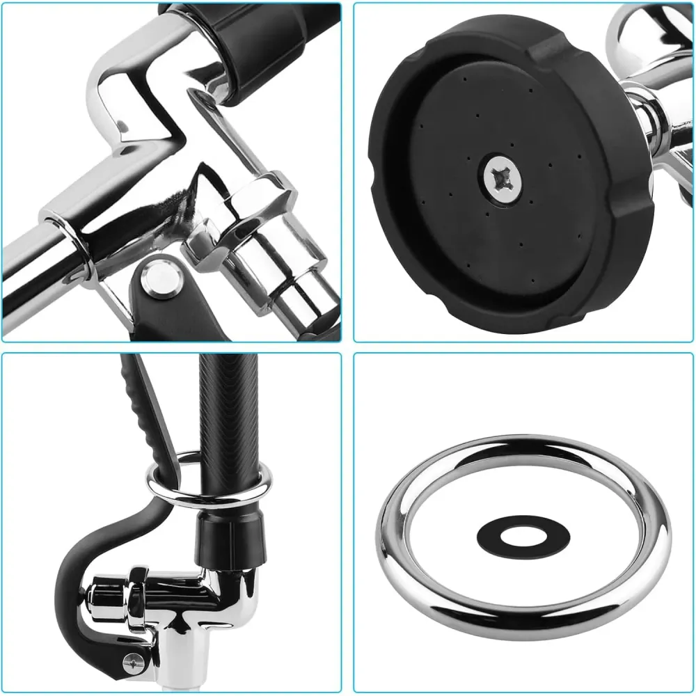 Kit pulverizator apă Elindor® pentru robinet comercial, chrome