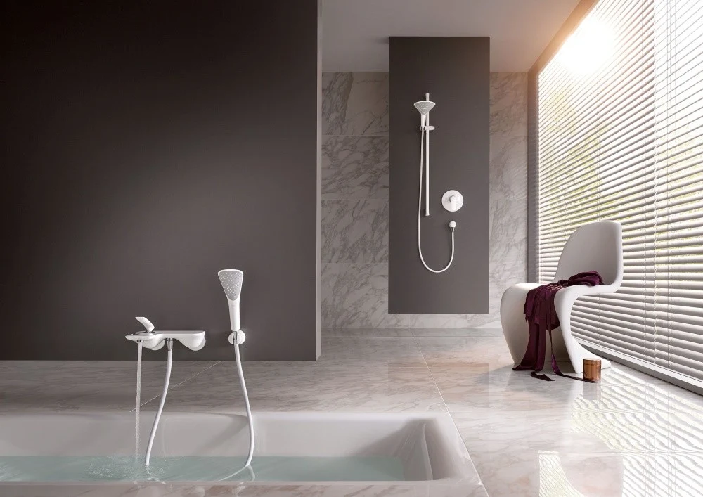 Kludi Balance White Baterie dus monocomanda cu montaj incastrat, alb