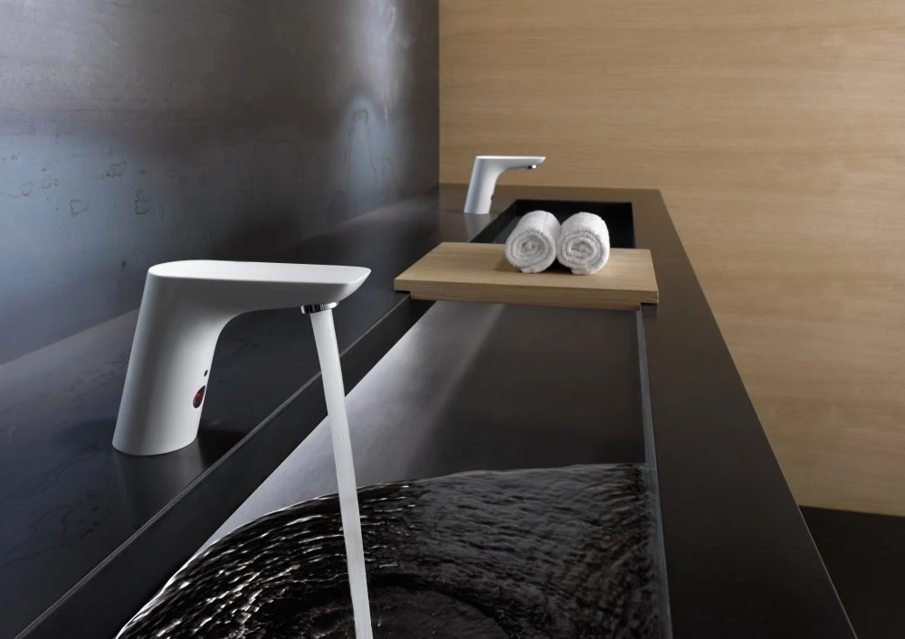 Kludi Balance White Baterie lavoar electronica, alimentare baterie