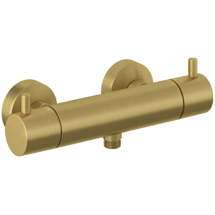 Kludi Bozz Baterie dus cu termostat, auriu periat (brushed gold)