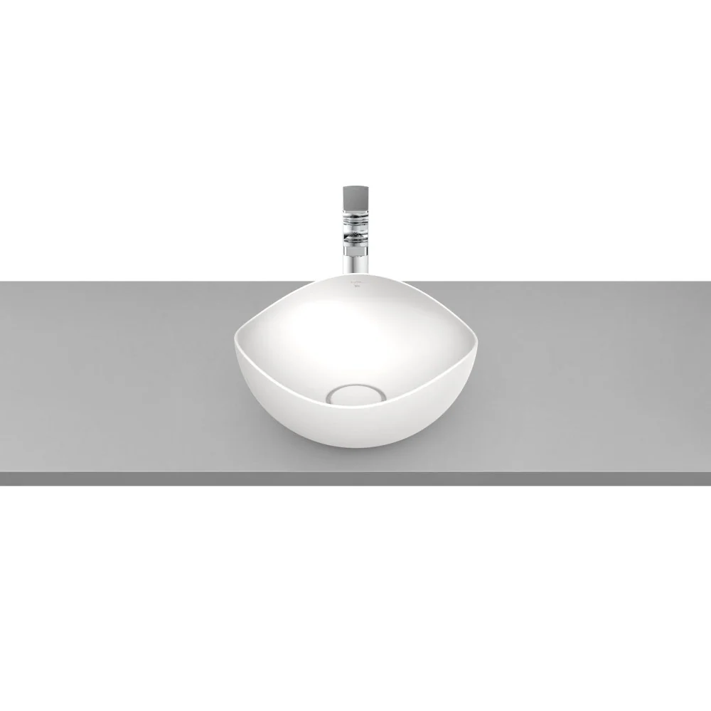 Lavoar baie pe blat, alp perlat Roca Ohtake Ø38 cm