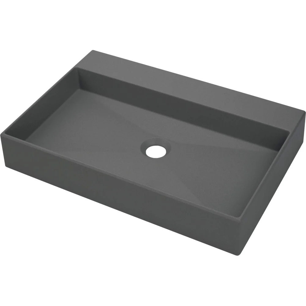 Lavoar baie pe blat, antracit Deante Correo 60x40 cm