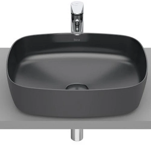 Lavoar baie pe blat, antracit Roca Inspira Soft 50x37 cm