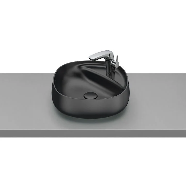 Lavoar baie pe blat, antracit, rotund Roca Beyond Ø45 cm