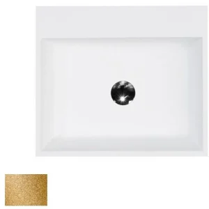 Lavoar baie pe blat, auriu Besco Vera Glam 50x42 cm