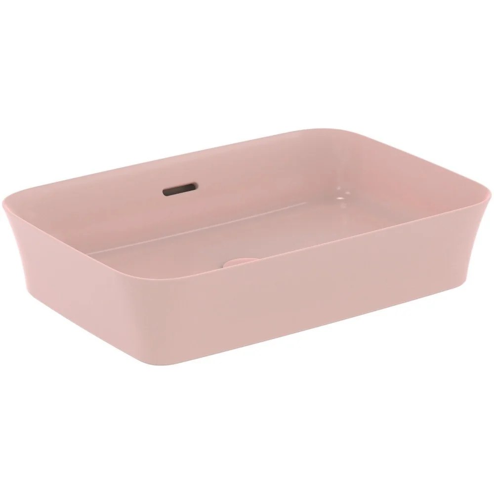 Lavoar baie pe blat, bej deschis Ideal Standard Ipalyss 55x38 cm, cu preaplin si fara gaura