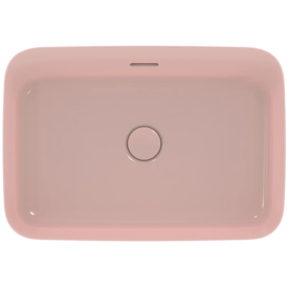 Lavoar baie pe blat, bej deschis Ideal Standard Ipalyss 55x38 cm, cu preaplin si fara gaura