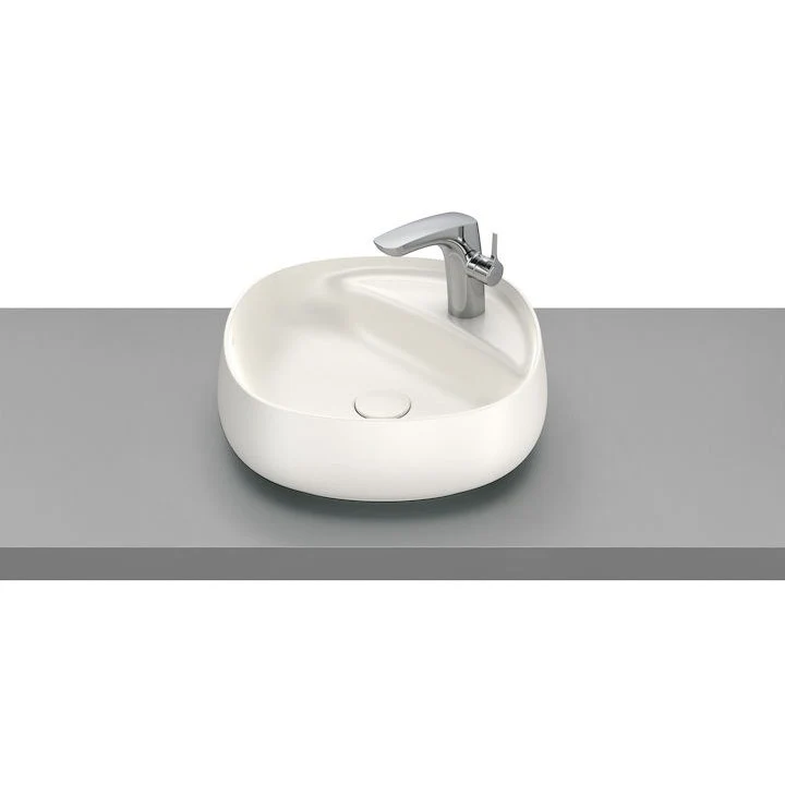 Lavoar baie pe blat, bej, rotund Roca Beyond Ø45 cm