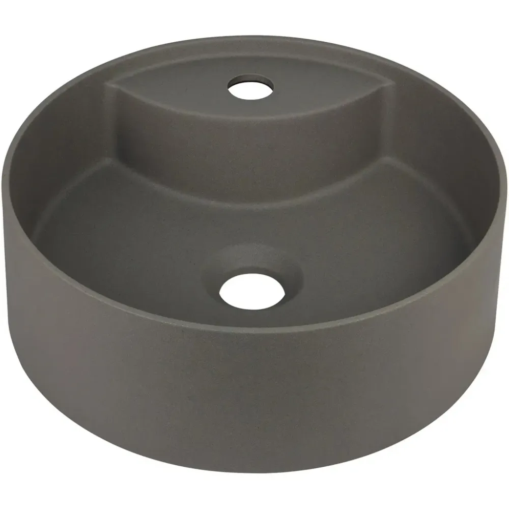 Lavoar baie pe blat Deante Silia 36x36 cm, antracit metalic