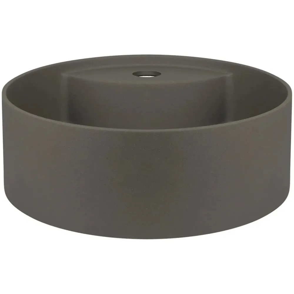 Lavoar baie pe blat Deante Silia 36x36 cm, antracit metalic