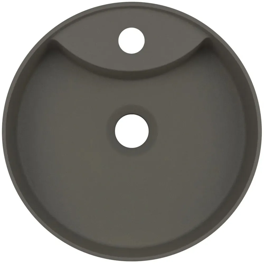 Lavoar baie pe blat Deante Silia 36x36 cm, antracit metalic