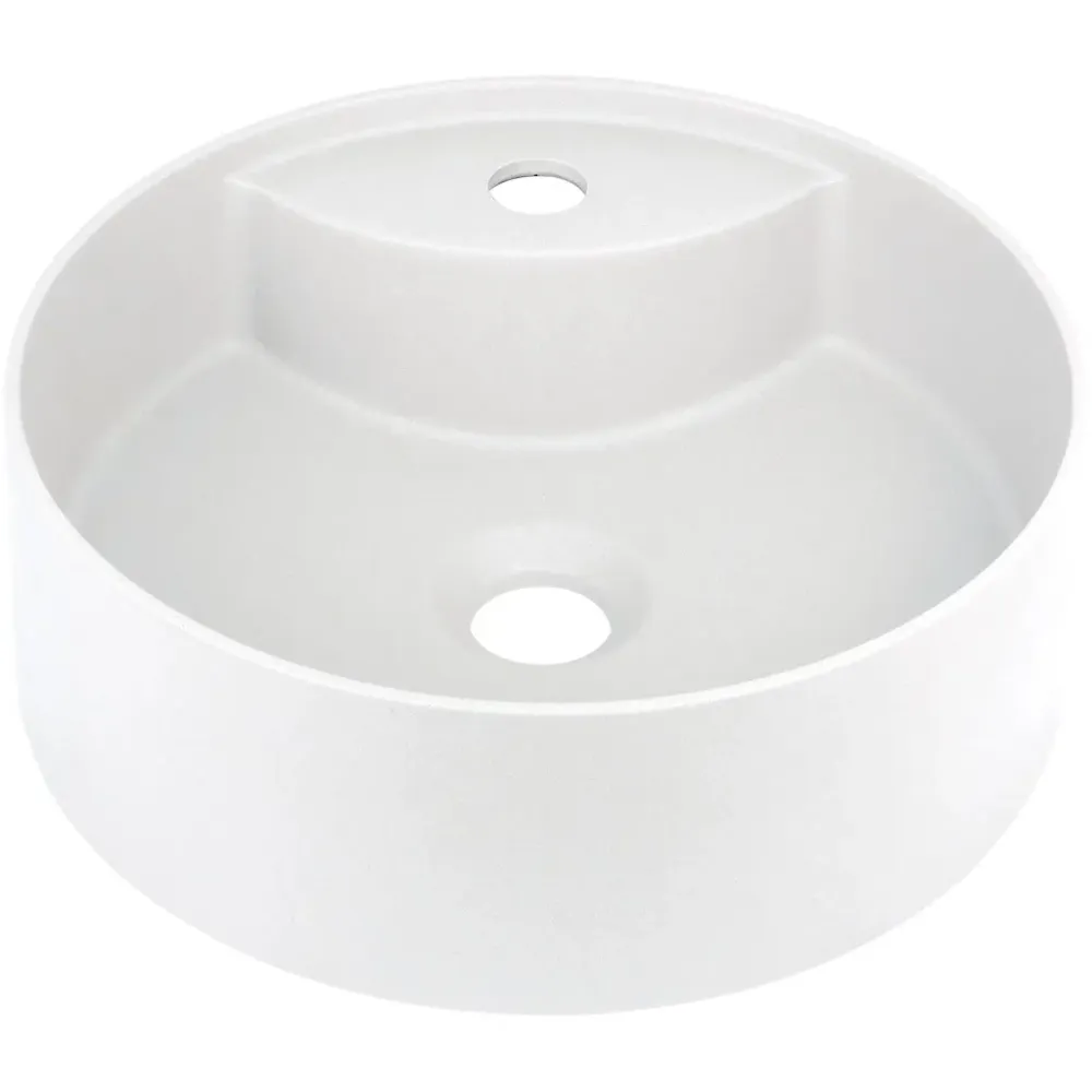 Lavoar baie pe blat Deante Silia 36x36 cm, alb
