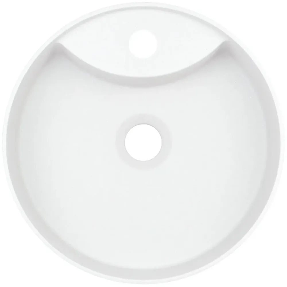 Lavoar baie pe blat Deante Silia 36x36 cm, alb