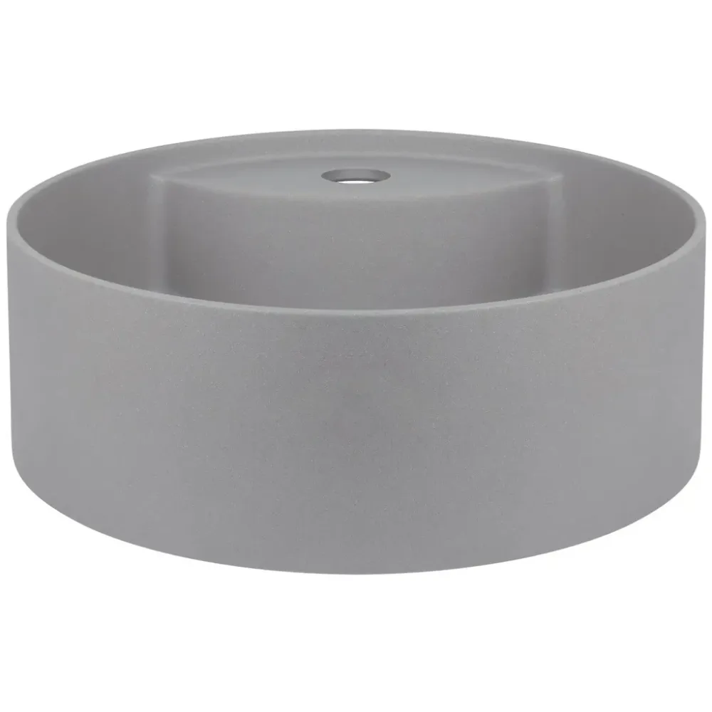 Lavoar baie pe blat Deante Silia 36x36 cm, gri metalic