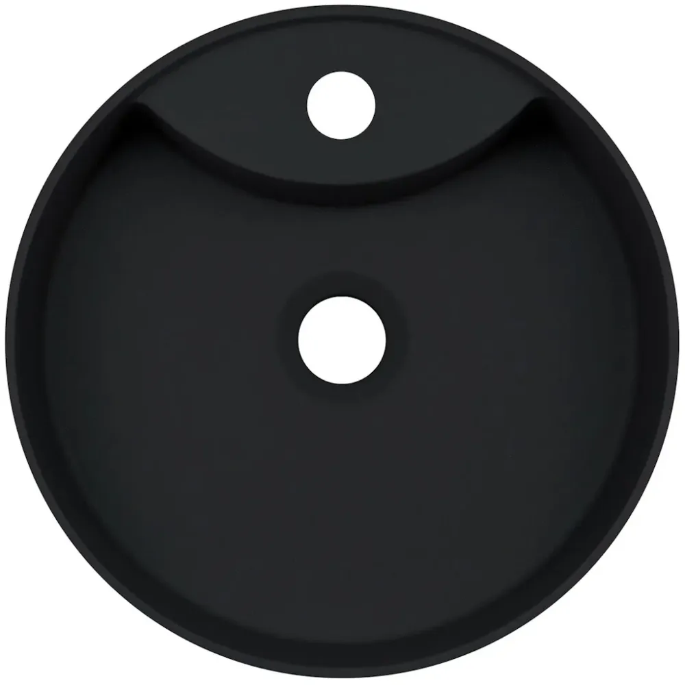 Lavoar baie pe blat Deante Silia 36x36 cm, negru