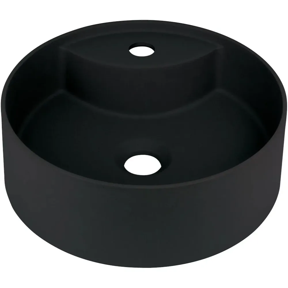 Lavoar baie pe blat Deante Silia 36x36 cm, negru