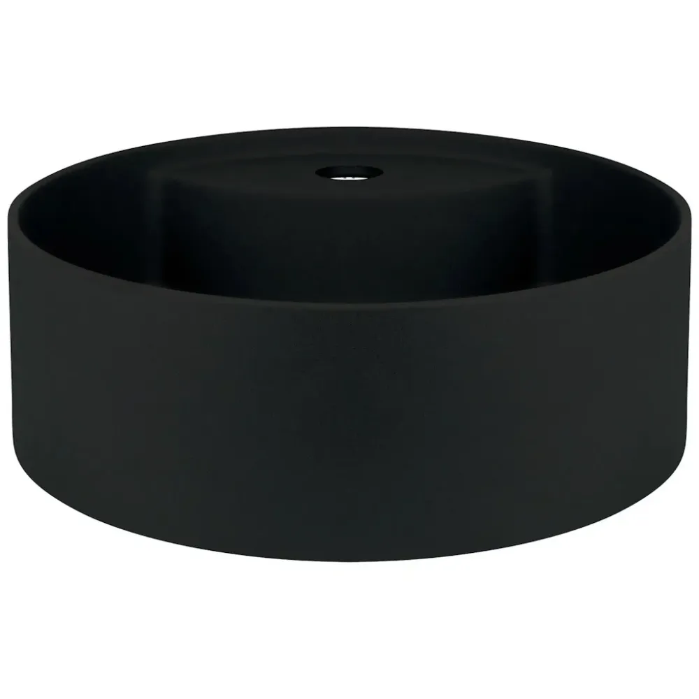 Lavoar baie pe blat Deante Silia 36x36 cm, negru