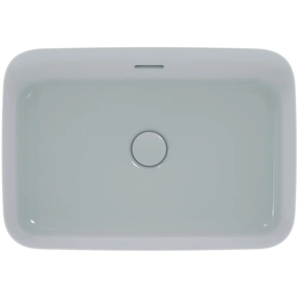 Lavoar baie pe blat, gri deschis Ideal Standard Ipalyss 55x38 cm, cu preaplin si fara gaura