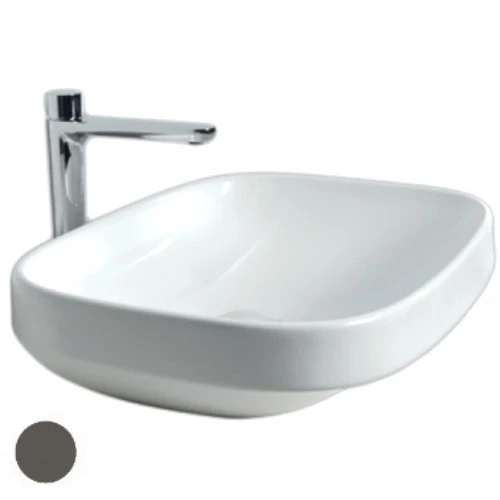 Lavoar baie pe blat, gri inchis Hatria Abito 58 Alchemy 58x48 cm