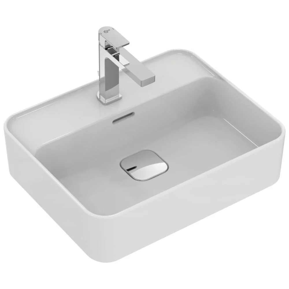 Lavoar baie pe blat Ideal Standard Strada II 50x40 cm, cu preaplin si gaura