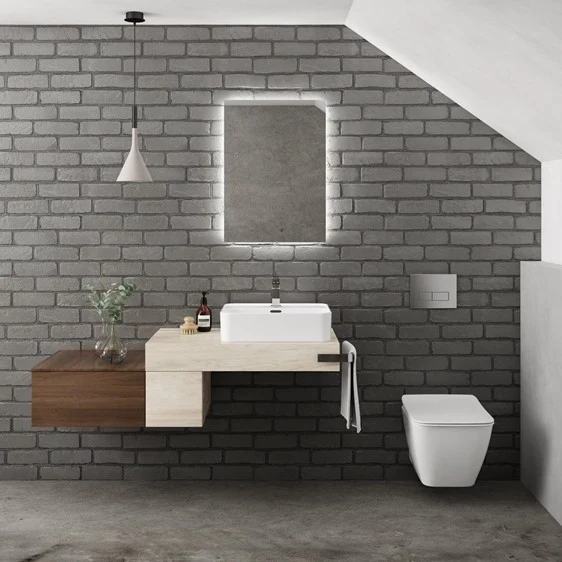 Lavoar baie pe blat Ideal Standard Strada II 50x40 cm, cu preaplin si gaura