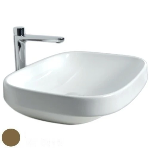 Lavoar baie pe blat, maro inchis Hatria Abito 58 Alchemy 58x48 cm