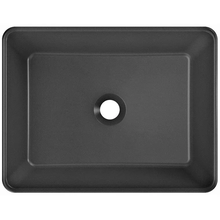 Lavoar baie pe blat, negru Casa Blanca hea 48x37 cm