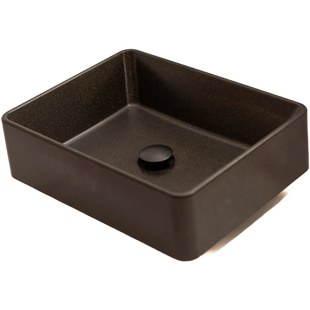 Lavoar baie pe blat, negru Casa Blanca hea 48x37 cm