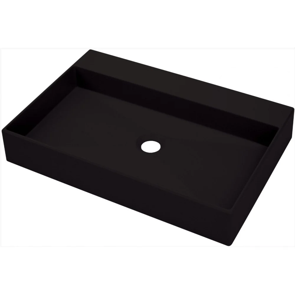 Lavoar baie pe blat, negru Deante Correo 60x40 cm