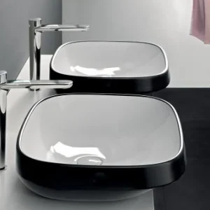 Lavoar baie pe blat, negru Hatria Abito 58 Alchemy 58x48 cm
