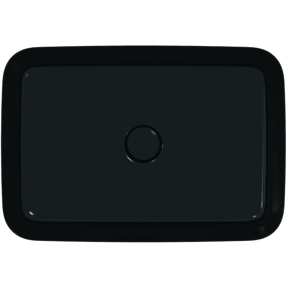 Lavoar baie pe blat, negru mat Ideal Standard Ipalyss 55x38 cm, fara preaplin si fara gaura
