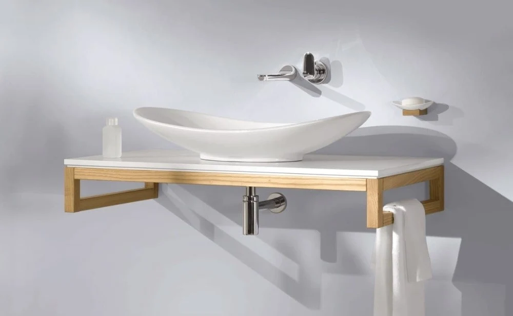 Lavoar baie pe blat, oval Villeroy & Boch My Nature 81x41 cm