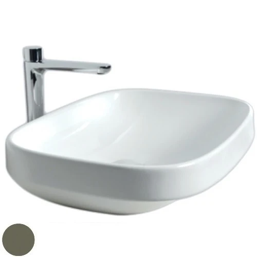 Lavoar baie pe blat, verde inchis Hatria Abito 58 Alchemy 58x48 cm