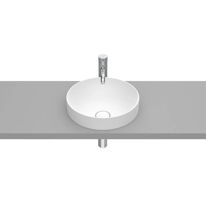 Lavoar baie incastrat, alb mat, rotund Roca Inspira Round 37x37 cm