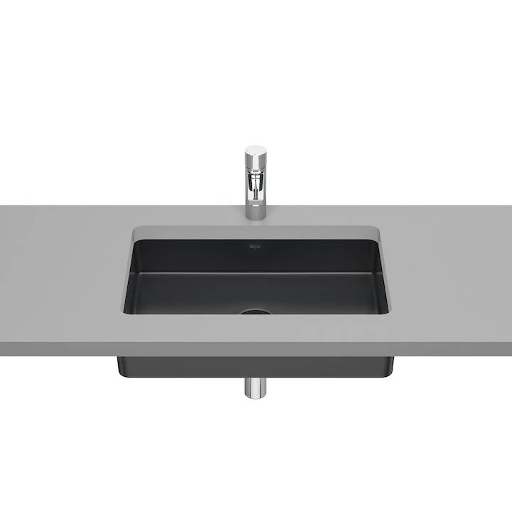 Lavoar baie sub blat, antracit Roca Inspira 60x39 cm