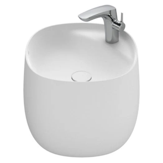 Lavoar baie suspendat, alb mat Roca Beyond 47x46 cm