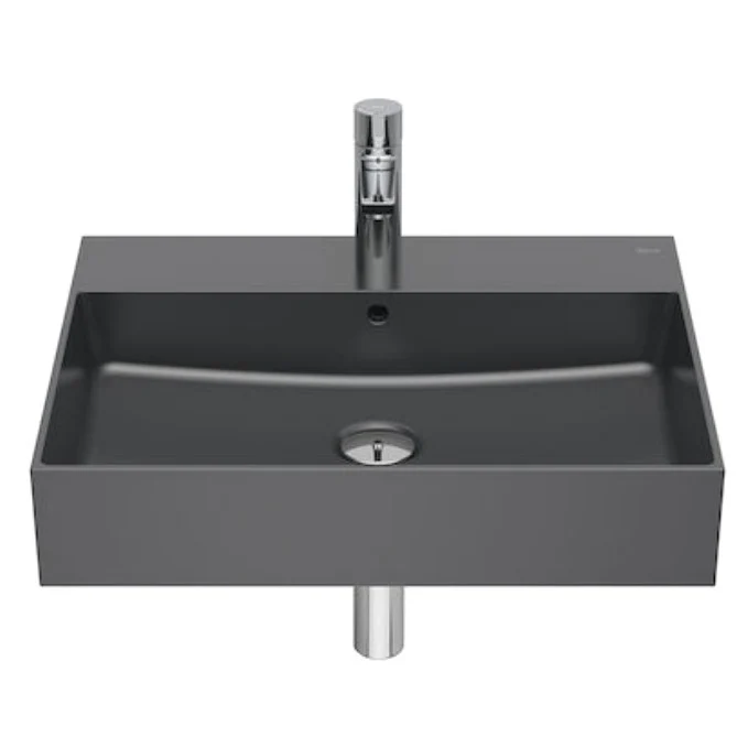 Lavoar baie suspendat, antracit Roca Inspira Square 60x49 cm