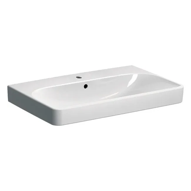 Lavoar baie suspendat Geberit Smyle Square 75x48 cm