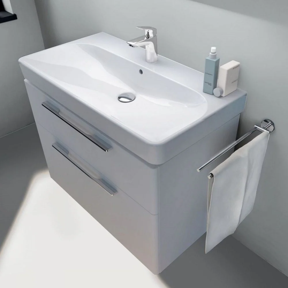 Lavoar baie suspendat Geberit Smyle Square 75x48 cm