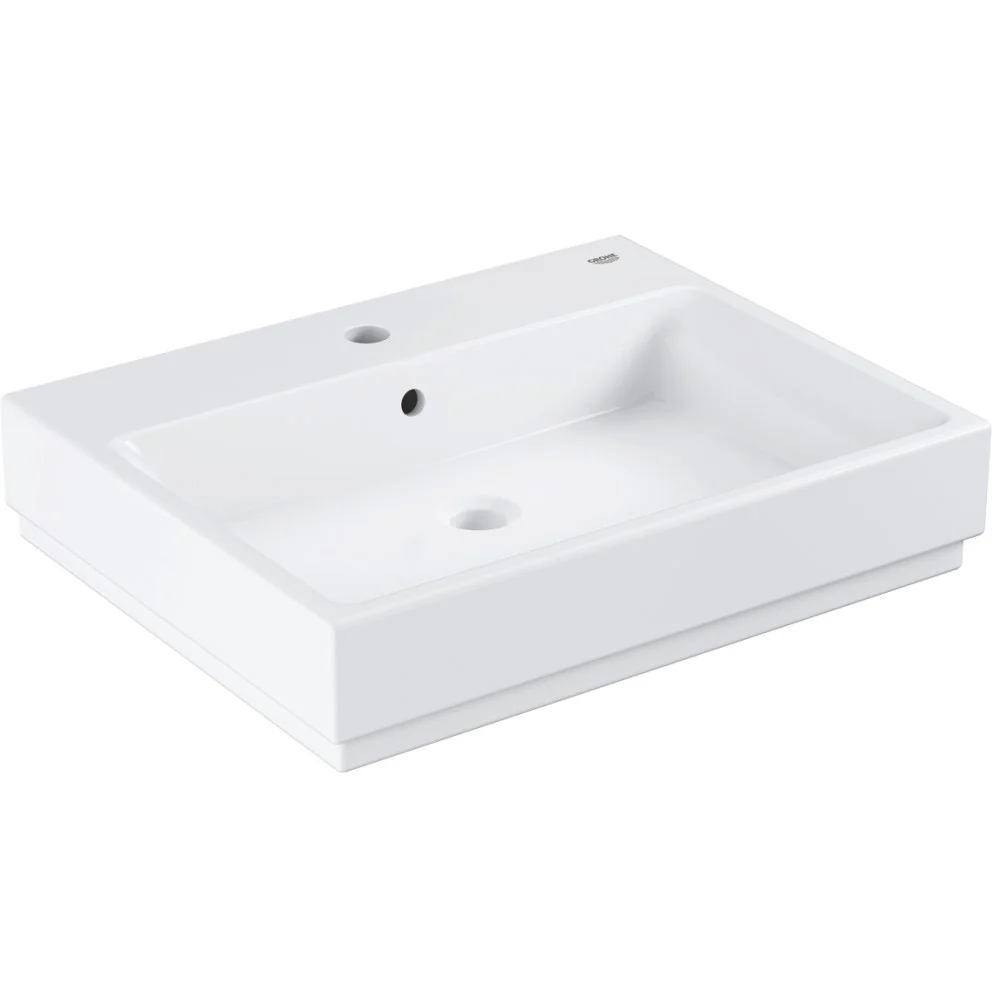 Lavoar baie suspendat Grohe Cube Ceramic 60x49 cm, tratament PureGuard
