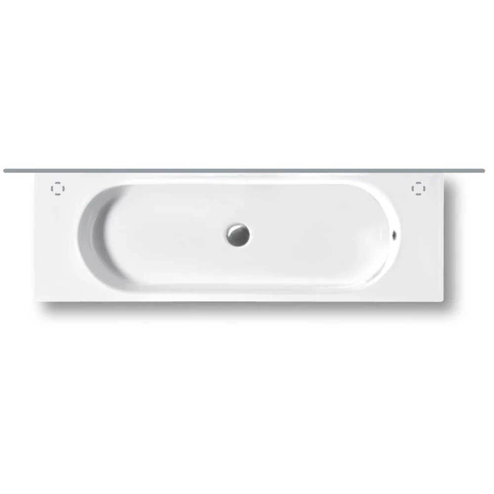 Lavoar baie suspendat Hatria Area 110x35 cm, cu 2 gauri