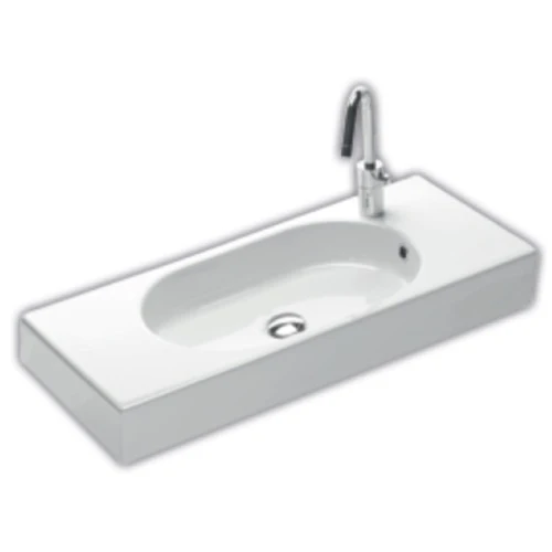 Lavoar baie suspendat Hatria Area Emily 80x35 cm, cu 1 gaura