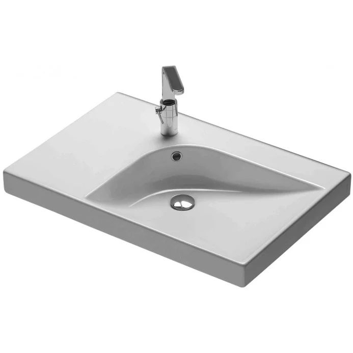 Lavoar baie suspendat Hatria Grandangolo G-75 DX 75x50 cm, varianta dreapta