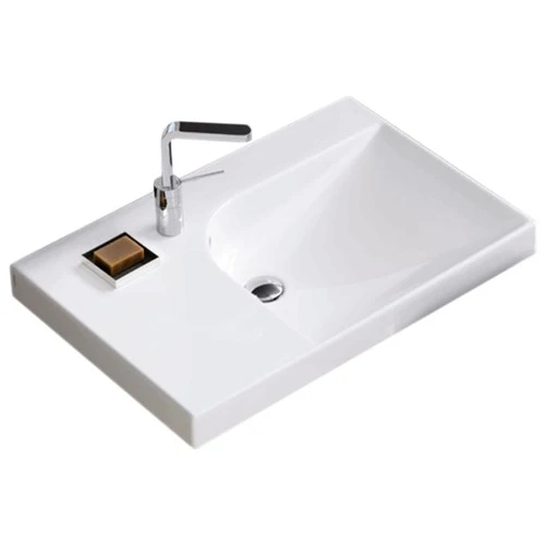 Lavoar baie suspendat Hatria Grandangolo G-75 DX 75x50 cm, varianta dreapta