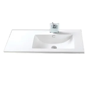 Lavoar dreptunghiular Arezzo dreapta TEXAS, din porțelan, încorporabil, 90x46cm – alb