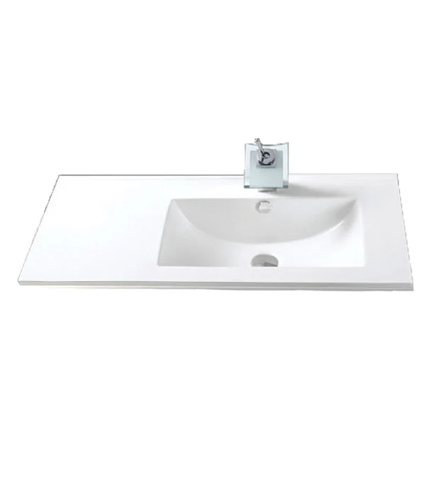 Lavoar dreptunghiular Arezzo dreapta TEXAS, din porțelan, încorporabil, 90x46cm – alb